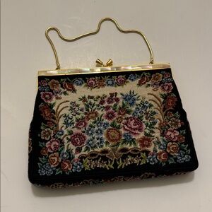 Boutique Vintage Tapestry Kisslock Mini Bag